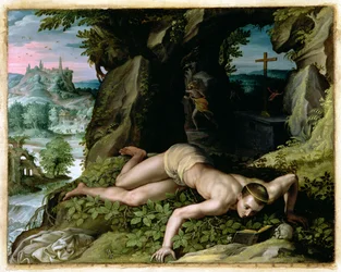 Sankt Benedikts fristelse, ca. 1587